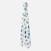 Geometrisches Muster für Retro-80er-Memphis Krawatte (Rückseite)