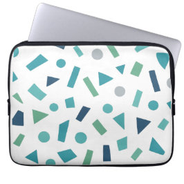 Geometrisches Muster für Retro-80er-Memphis Laptopschutzhülle