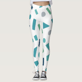 Geometrisches Muster für Retro-80er-Memphis Leggings