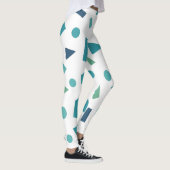Geometrisches Muster für Retro-80er-Memphis Leggings (Rechts)