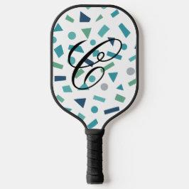 Geometrisches Muster für Retro-80er-Memphis Pickleball Schläger