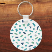 Geometrisches Muster für Retro-80er-Memphis Schlüsselanhänger (Rückseite)