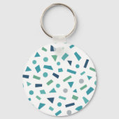 Geometrisches Muster für Retro-80er-Memphis Schlüsselanhänger (Rückseite)