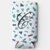 Geometrisches Muster für Retro-80er-Memphis Selters Dosenkühler (Vorderseite)