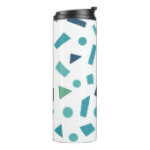 Geometrisches Muster für Retro-80er-Memphis Thermosbecher (Nach links gedreht)