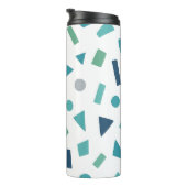 Geometrisches Muster für Retro-80er-Memphis Thermosbecher (Nach rechts gedreht)