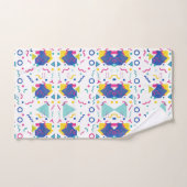 Geometrisches Muster für Retro-Memphis Badhandtuch Set (Handtuch)