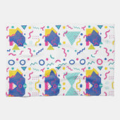 Geometrisches Muster für Retro-Memphis Geschirrtuch (Horizontal)