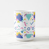 Geometrisches Muster für Retro-Memphis Kaffeetasse (Mittel)