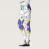 Geometrisches Muster für Retro-Memphis Leggings (Links)