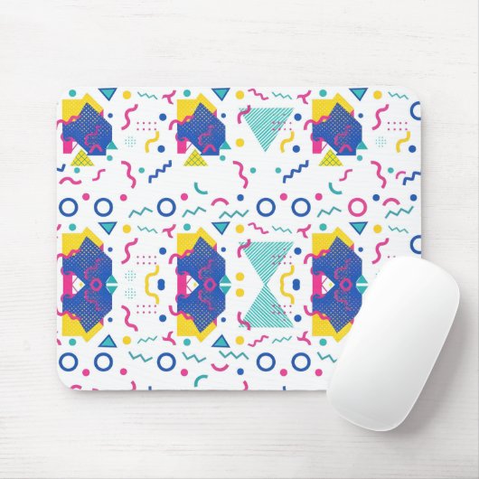 Geometrisches Muster für Retro-Memphis Mousepad (Mit Mouse)