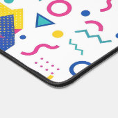 Geometrisches Muster für Retro-Memphis Schreibtischunterlage (Ecke)