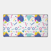 Geometrisches Muster für Retro-Memphis Schreibtischunterlage (Vorderseite)