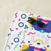 Geometrisches Muster für Retro-Memphis Strandtuch (Beispiel)