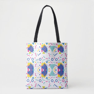 Geometrisches Muster für Retro-Memphis Tasche
