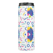 Geometrisches Muster für Retro-Memphis Thermosbecher (Rückseite)