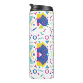 Geometrisches Muster für Retro-Memphis Thermosbecher (Nach rechts gedreht)