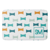 Geometrisches Muster für Retro Mittelzentrat Badematte (Vorderseite)