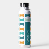 Geometrisches Muster für Retro Mittelzentrat Trinkflasche (Links)