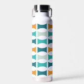 Geometrisches Muster für Retro Mittelzentrat Trinkflasche (Vorne)