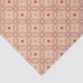 Geometrisches Muster für Retro-rosa und blaue Verr Seidenpapier (Ausschnitt)