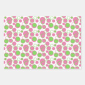 Geometrisches Muster für rosa und grüne Kreise Geschenkpapier Set (Vorderseite 2)