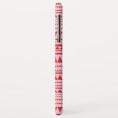 Geometrisches Muster für Rot und Rosa Case-Mate iPhone Hülle (Hinten/Links)