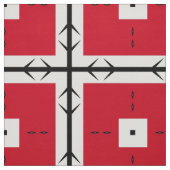 Geometrisches Muster für rote und weiße Quadrate Stoff (Muster)