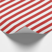 Geometrisches Muster für rote/weiße Streifen Geschenkpapier (Ecke)