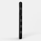 Geometrisches Muster für schwarz-dunkelgraue Strei Case-Mate iPhone Hülle (Hinten/Rechts)