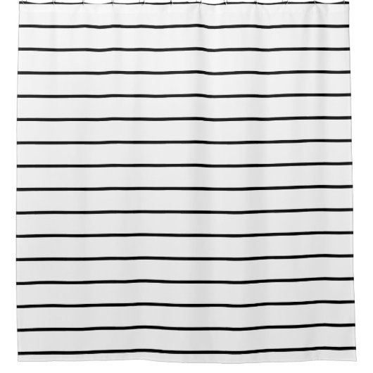 Geometrisches Muster für Schwarz und Weiß Duschvorhang (Vorderseite)