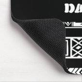 Geometrisches Muster für schwarze und weiße Tribal Mousepad (Ecke)