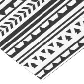 Geometrisches Muster für Schwarzweiß-Azteken Kurzer Tischläufer (Ecke)