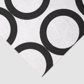 Geometrisches Muster für Schwarzweiß Seidenpapier (Detail)