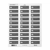 Geometrisches Muster für Schwarzweiß-Streifen (Vorne)