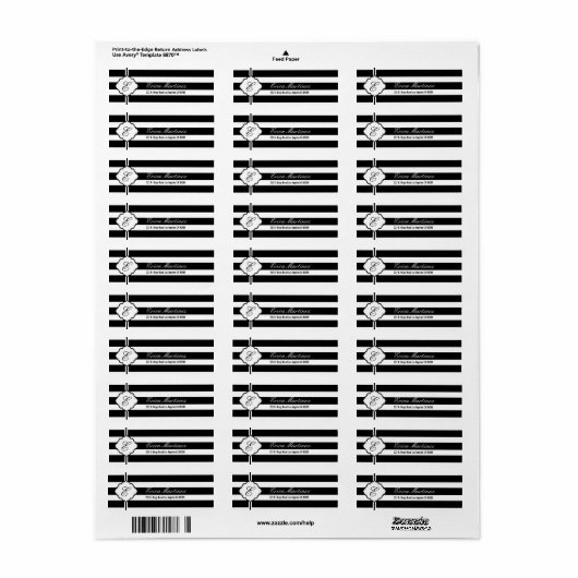 Geometrisches Muster für Schwarzweiß-Streifen (Vorne)