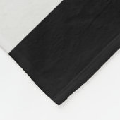 Geometrisches Muster für Schwarzweiß-Streifen Fleecedecke (Ecke)