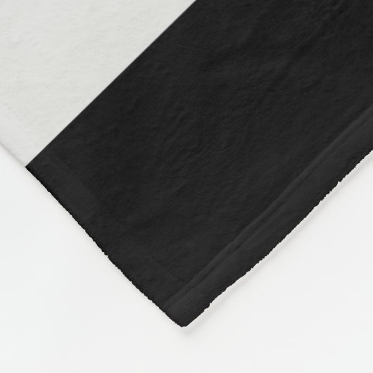 Geometrisches Muster für Schwarzweiß-Streifen Fleecedecke (Ecke)