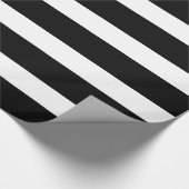 Geometrisches Muster für Schwarzweiß-Streifen Geschenkpapier (Ecke)