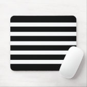 Geometrisches Muster für Schwarzweiß-Streifen Mousepad (Mit Mouse)