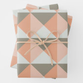 Geometrisches Muster für Taupformen Geschenkpapier Set (Beispiel)