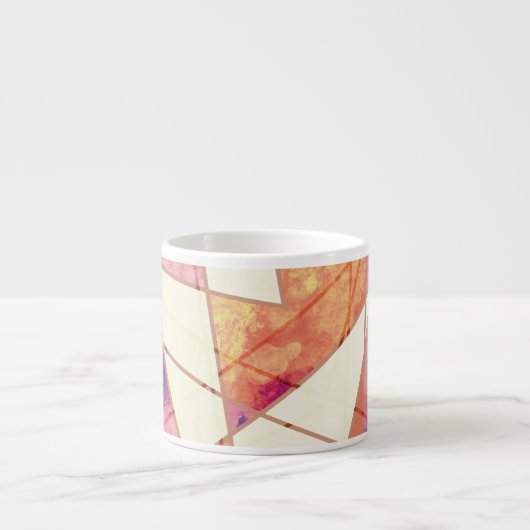 Geometrisches Muster für "Washout" Espressotasse (Vorderseite)