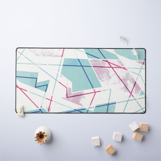 Geometrisches Muster für "Washout" Schreibtischunterlage (Kindertisch)