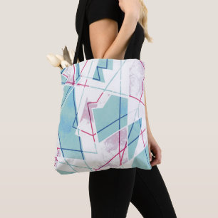 Geometrisches Muster für "Washout" Tasche