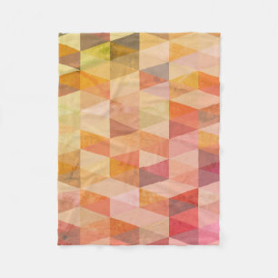 Geometrisches Muster für weiches Dreieck Fleecedecke