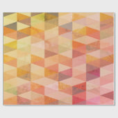 Geometrisches Muster für weiches Dreieck Geschenkpapier (Flach)