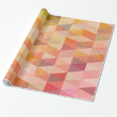 Geometrisches Muster für weiches Dreieck Geschenkpapier (Ungerollt)