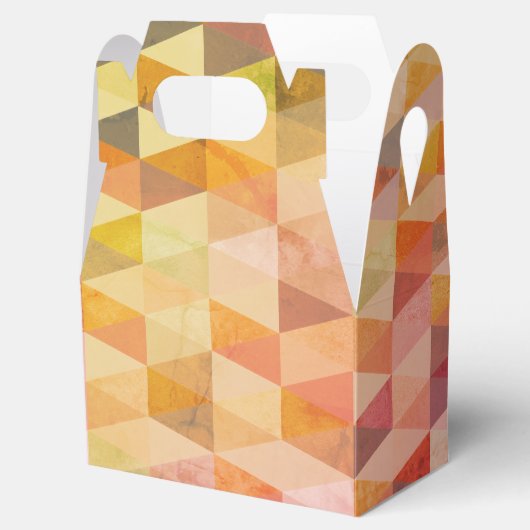 Geometrisches Muster für weiches Dreieck Geschenkschachtel (Geöffnet)