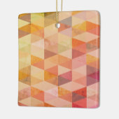 Geometrisches Muster für weiches Dreieck Keramikornament (Links)