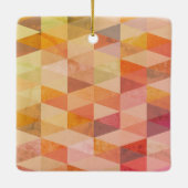 Geometrisches Muster für weiches Dreieck Keramikornament (Rückseite)